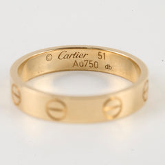 Cartier Love Ring Small Model YG Size 51
