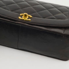 Chanel Vintage Lambskin Medium Diana Black