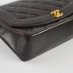 Chanel Vintage Lambskin Medium Diana Black