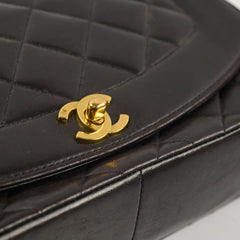 Chanel Vintage Lambskin Medium Diana Black