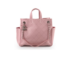 Deal of The Week - Chanel Small CC Pocket Pink Tote Caviar Leather SHW