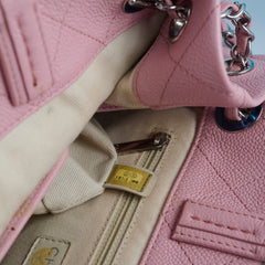 Deal of The Week - Chanel Small CC Pocket Pink Tote Caviar Leather SHW