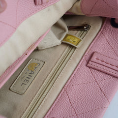 Deal of The Week - Chanel Small CC Pocket Pink Tote Caviar Leather SHW