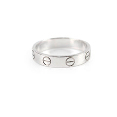 Cartier Love Ring Small Model White Gold Size 50