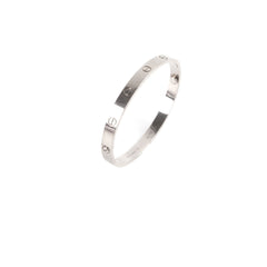Cartier Love Bracelet Classic Model White Gold Size 19