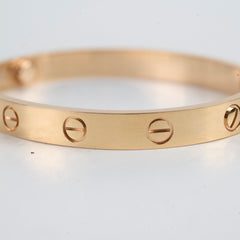 Cartier Love Bracelet Classic Model Rose Gold Size 16 2025