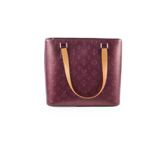 Louis Vuitton Matte Stockton Vernis Purple Tote