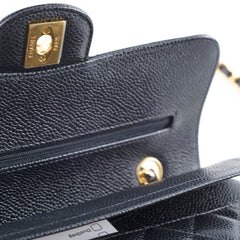 Chanel Classic Flap Small Caviar Black - Microchipped