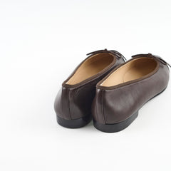 Chanel Ballet Flats Chocolate Brown Size 38