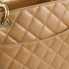 Chanel Grand Shopper Tote GST Dark Beige Caviar