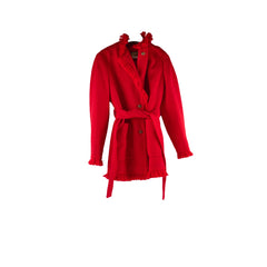 Gucci Ladies Red Wool Coat Size 36