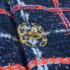 Chanel 19 Bag Medium Tweed Navy, Black