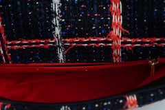 Chanel 19 Bag Medium Tweed Navy, Black