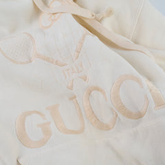 Gucci Unisex Cream Hoodie Size XS