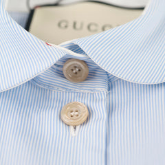 Gucci Women's Floral Shirt Light Blue Size