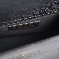 Chanel Small Boy Caviar Chevron Black