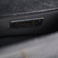 Chanel Small Boy Caviar Chevron Black
