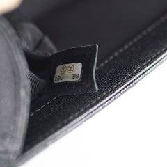 Chanel Small Boy Caviar Chevron Black