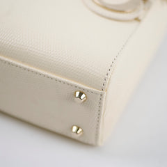 Dior Lizard Mini Lady Dior Cream