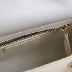 Dior Lizard Mini Lady Dior Cream