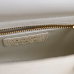 Dior Lizard Mini Lady Dior Cream