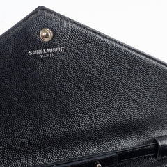 Saint Laurent Cassandre Envelope Wallet On Chain Black