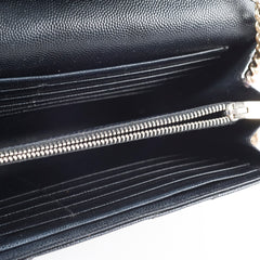 Saint Laurent Cassandre Envelope Wallet On Chain Black