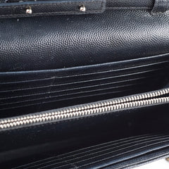 Saint Laurent Cassandre Envelope Wallet On Chain Black