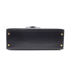 Hermes Kelly 32 Black Box Calf GHW - W in circle (1993)