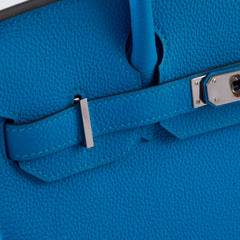 Hermes Birkin 30 Togo Blue Zanzibar A Stamp