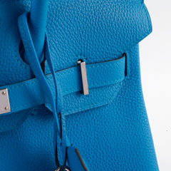 Hermes Birkin 30 Togo Blue Zanzibar A Stamp