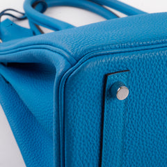 Hermes Birkin 30 Togo Blue Zanzibar A Stamp