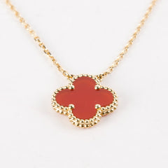 Van Cleef & Arpels VCA Vintage Alhambra Carnelian Necklace 2021