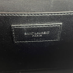 Saint Laurent Medium Kate Crocodile Embossed Burgundy