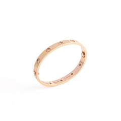 Cartier Love Pink Gold 10 Diamond Size 15 Bracelet