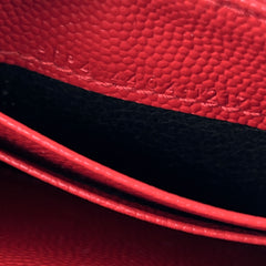 Saint Laurent Matelasse Small Envelope Wallet Red