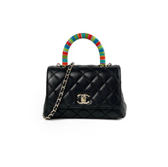Chanel Mini Coco Handle Caviar Black