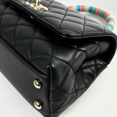Chanel Mini Coco Handle Caviar Black
