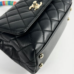 Chanel Mini Coco Handle Caviar Black