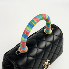 Chanel Mini Coco Handle Caviar Black