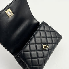 Chanel Mini Coco Handle Caviar Black