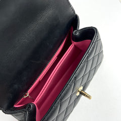 Chanel Mini Coco Handle Caviar Black