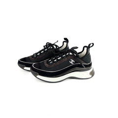 Chanel Women's Sneakers White/Black Size 37