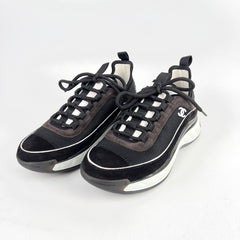 Chanel Women's Sneakers White/Black Size 37