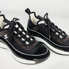 Chanel Women's Sneakers White/Black Size 37