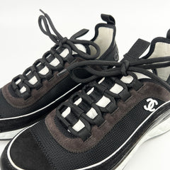 Chanel Women's Sneakers White/Black Size 37