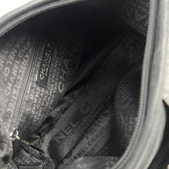 Chanel Vinatge Lace Barrel Shoulder Bag White/Blue