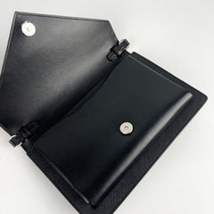 Prada Saffiano Envelope Crossbody Bag Black