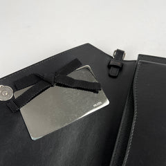 Prada Saffiano Envelope Crossbody Bag Black