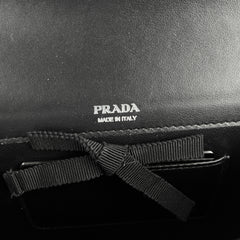 Prada Saffiano Envelope Crossbody Bag Black